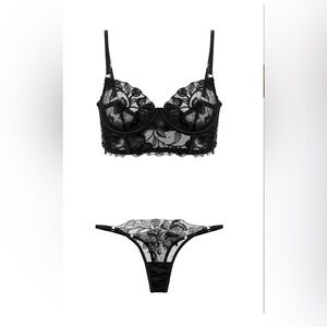 Black Lace Lingerie Set -NWT